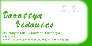 dorottya vidovics business card